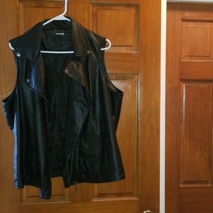 Joujou vegan leather vest in great condition.